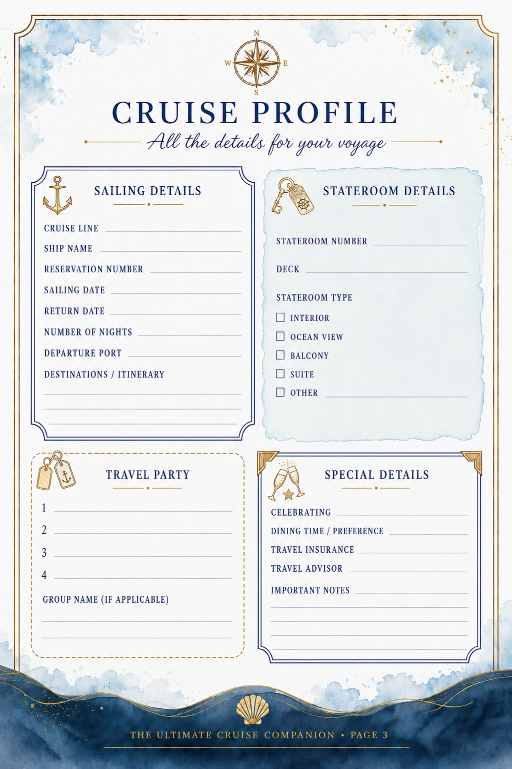 The Ultimate Cruise Companion: A Keepsake Planning Journal