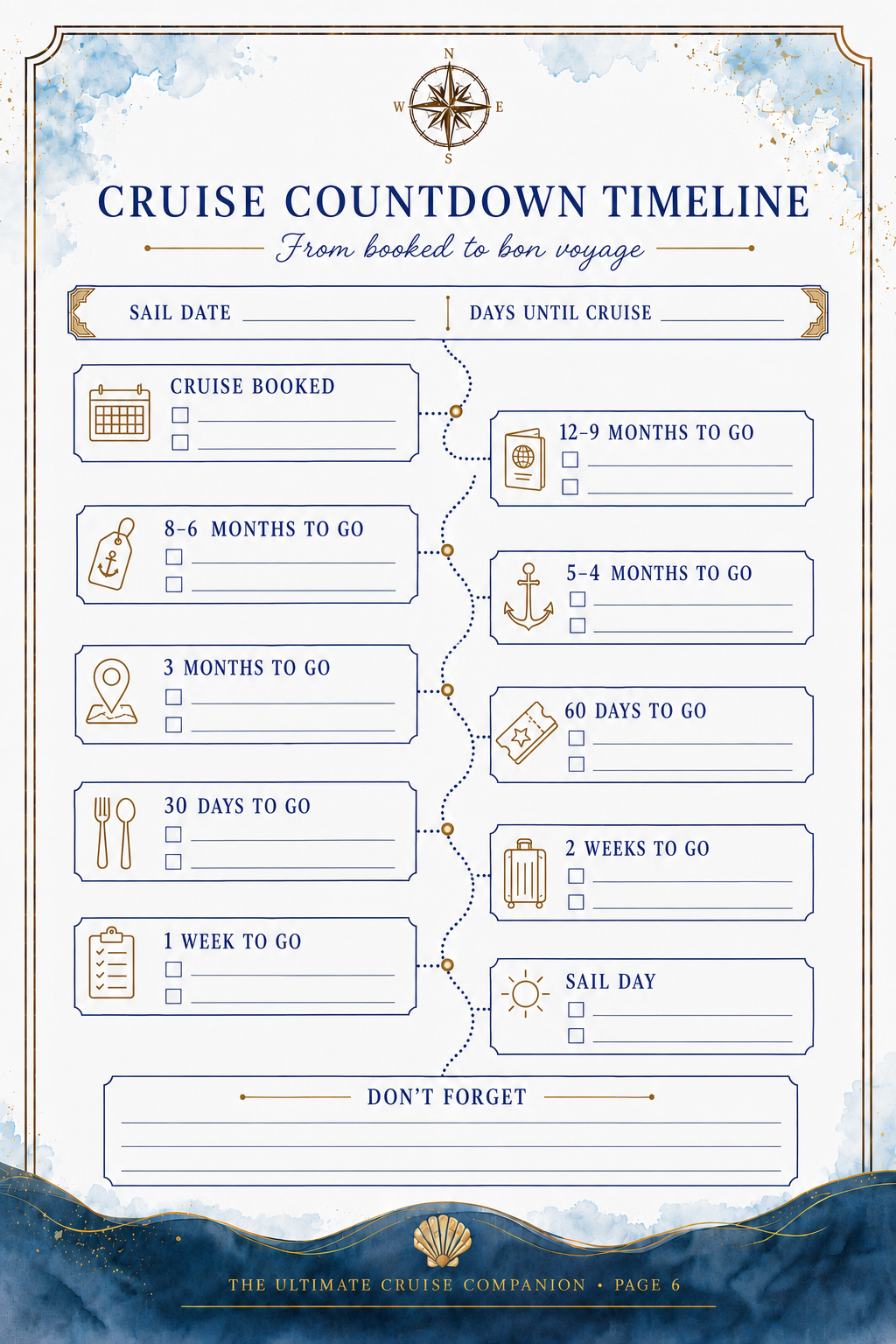 The Ultimate Cruise Companion: A Keepsake Planning Journal