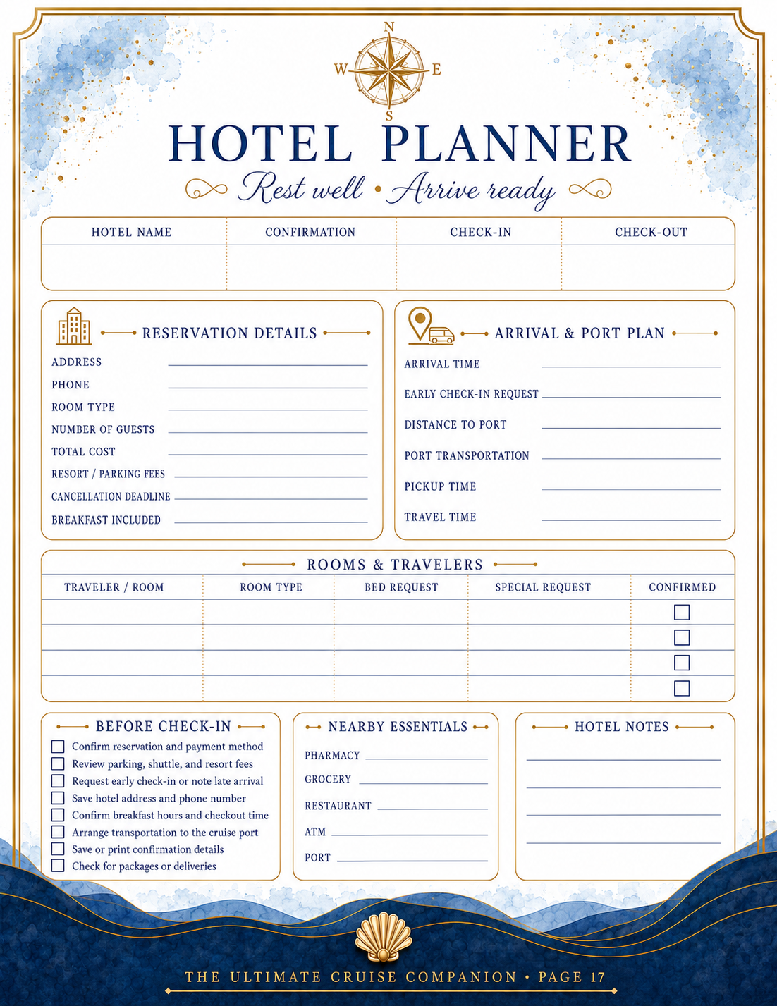 The Ultimate Cruise Companion: A Keepsake Planning Journal