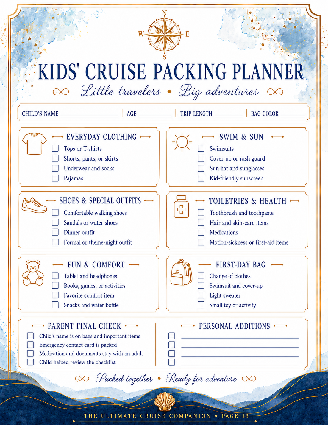 The Ultimate Cruise Companion: A Keepsake Planning Journal